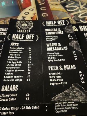 Menu photo 2 The Library Taphouse and Kitchen Kalamazoo Township, MI Menu photo 2 The Library Taphouse and Kitchen Kalamazoo Township, MI