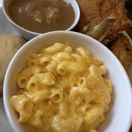 Chicken, Mac and cheese rice and gravy Chicken, Mac and cheese rice and gravy
