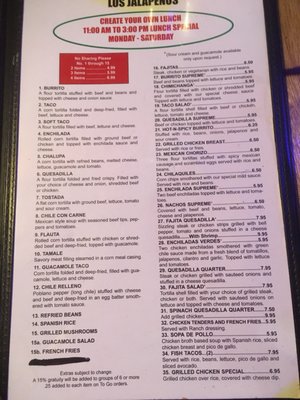 Menu photo 7 Los Jalapenos Montgomery, AL
