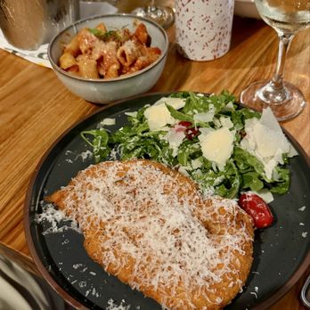 Ombra Byob - The Chicken Milanese was just okay. My husband also asked for a side of Rigatoni Rosa which was good. - Italian Near Me - Havertown, Pennsylvania