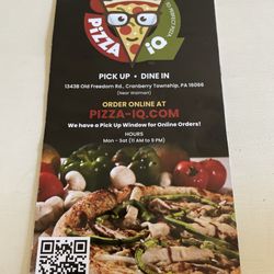 Pizza iQ - Menu