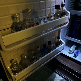 Caesars Palace - Mini bar half empty with open drinks - Casinos Near Me - Las Vegas, Nevada Caesars Palace - Mini bar half empty with open drinks - Casinos Near Me - Las Vegas, Nevada