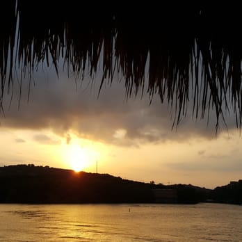 Hula Hut - Sunset view from our table - Tex-Mex Near Me - Austin, Texas Hula Hut - Sunset view from our table - Tex-Mex Near Me - Austin, Texas