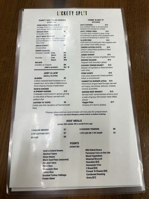 Menu photo 1 Lickety Split Southern Kitchen & Bar Hapeville, GA