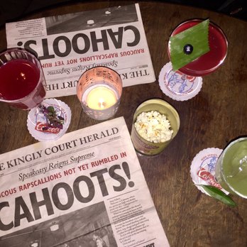 Cahoots Bar - Rita Hayworth drink (left) & Frank Sinatra drink (right) - Bars Near Me - Soho, XGL