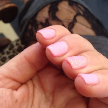 Desert Nails - This is just some of the pink showing thru at the corners. Thankfully it's pink on pink - Nail Salons Near Me - Las Vegas, Nevada Desert Nails - This is just some of the pink showing thru at the corners. Thankfully it's pink on pink - Nail Salons Near Me - Las Vegas, Nevada