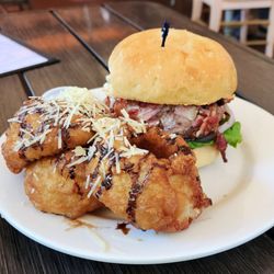 Dad's Kitchen - Dad's Burger w/Onion Rings