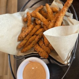 Fried green beans Fried green beans