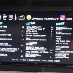 Magu - Sides, Drinks, and Dessert Menu
