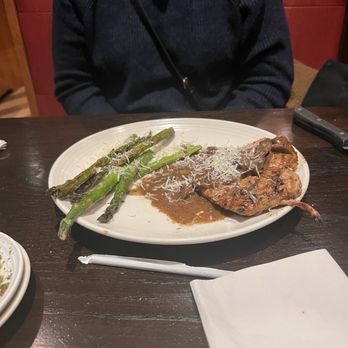 Carrabba's Italian Grill - Chicken Madera with fresh grilled asparagus. - Italian Near Me - Asheville, North Carolina Carrabba's Italian Grill - Chicken Madera with fresh grilled asparagus. - Italian Near Me - Asheville, North Carolina