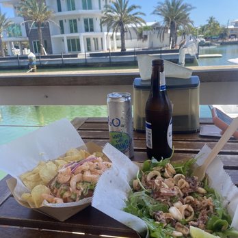 What The Fish Rolls - Shrimp roll and calamari salad - Seafood Near Me - Tavernier, Florida What The Fish Rolls - Shrimp roll and calamari salad - Seafood Near Me - Tavernier, Florida