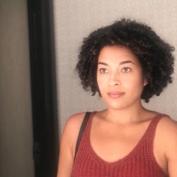 This is my hair a couple days after the deva cut