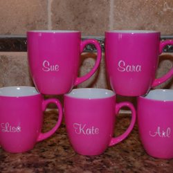 Engravably Yours - A weekend away with the Girls, made all the more sweet with custom engraved coffee mugs.