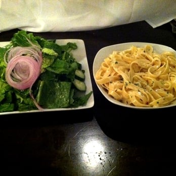 TreVi - Tossed salad and fettuccine  small plate - Italian Near Me - Glenside, Pennsylvania