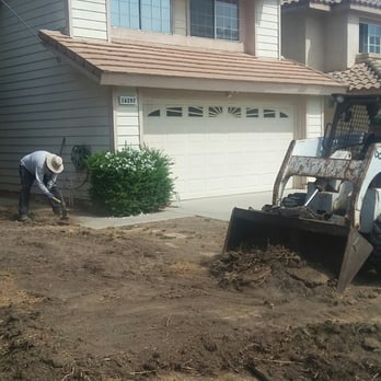 Green-R Turf - Starting the work, removing old "grass" and dirt. - Artificial Turf Near Me - Corona, California Green-R Turf - Starting the work, removing old "grass" and dirt. - Artificial Turf Near Me - Corona, California