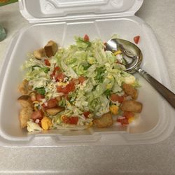 We ordered a $10 chef salad and got this salad instead. Disappointing.