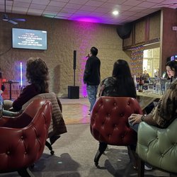 In the Bar on Sundays for Bingo and Karaoke. A nice day to come relax and sing. Friday night Steak dinner, music and dancing. FOE 93