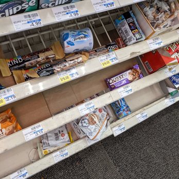 Walgreens - The section right below where you check out... Why not spruce this up a bit at least and spread things out to make it look full? - Cosmetics & Beauty Supply Near Me - Cedar Park, Texas