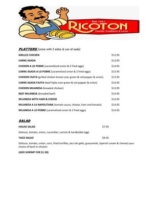 Menu photo 2 Ricoton Damascus, MD