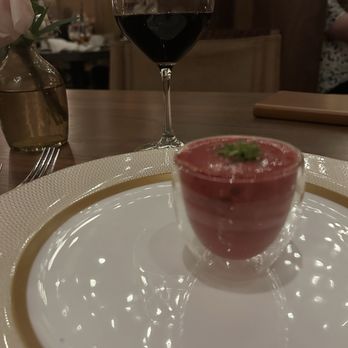 Napa Rose - Watermelon Amuse Bouche - American Near Me - Anaheim, California Napa Rose - Watermelon Amuse Bouche - American Near Me - Anaheim, California