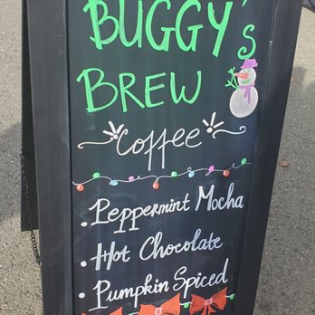 Buggy's Brew - Menu/sign - Coffee & Tea Near Me - Milpitas, California