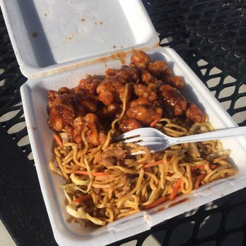 Imperial Garden - Chicken is gross, hard and dry. This the #13 orange chicken - Chinese Near Me - Modesto, California