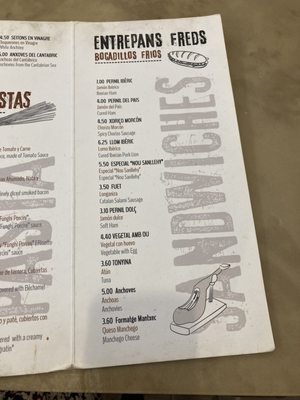 Menu photo 2 Nou Sanllehy Barcelona, B