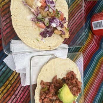 1 & Only Tacos - Fried shrimp taco and smoked marlin taco - Tacos Near Me - Cabo San Lucas, BCS