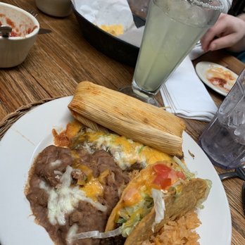 Trini's - #1 platter - taco, enchilada and chimichanga for $9.30 - Mexican Near Me - Omaha, Nebraska Trini's - #1 platter - taco, enchilada and chimichanga for $9.30 - Mexican Near Me - Omaha, Nebraska