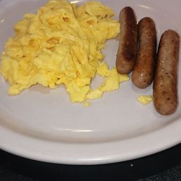 Two Eggs with Bacon or Sausage Link