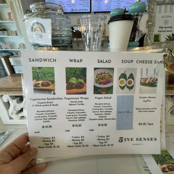 5ive Senses - Menu - Juice Bars & Smoothies Near Me - Honolulu, Hawaii