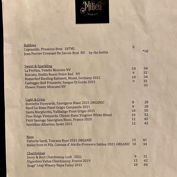 The Milieu Wine Bar - Menu - Wine Bars Near Me - Sherman, Texas The Milieu Wine Bar - Menu - Wine Bars Near Me - Sherman, Texas