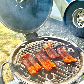 Stagecoach RV Park - July 4, 2023 Dogs on the Grill (While Nathan's Famous Hot Dog Eating Contest is currently in a rain delay) - RV Parks Near Me - Saint Augustine, Florida