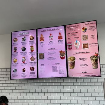 On A Roll - Menu - Ice Cream & Frozen Yogurt Near Me - Anaheim, California