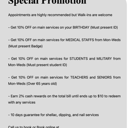 Coco Nail Bar - 10% promotion