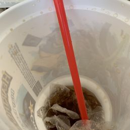 Used glove in my drink! Used glove in my drink!
