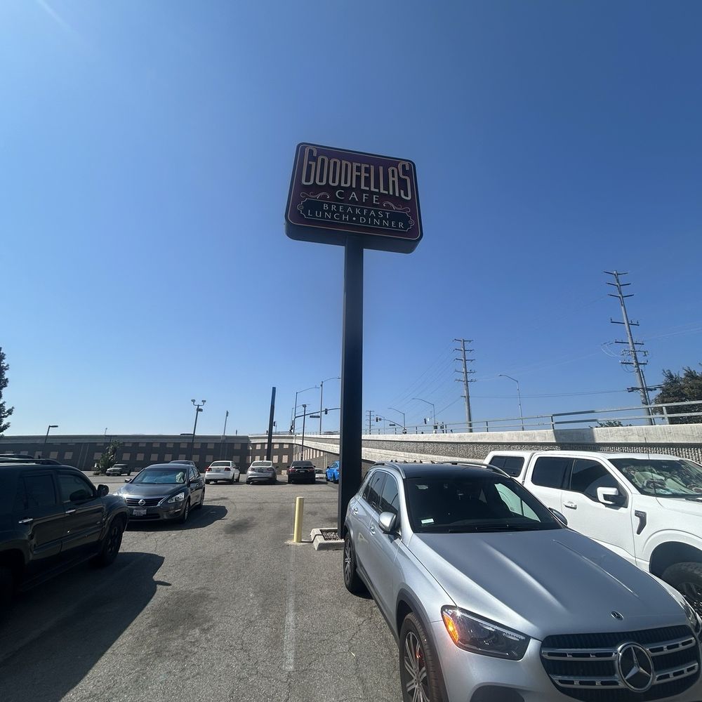 GoodFella's Cafe - the front entrance part the big sign - Breakfast & Brunch Near Me - Corona, California