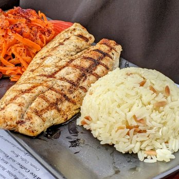 Bosphorus Cafe Grill - Fish Delight entree: St. Peter fish. Good grill marks. - Mediterranean Near Me - Port Washington, New York Bosphorus Cafe Grill - Fish Delight entree: St. Peter fish. Good grill marks. - Mediterranean Near Me - Port Washington, New York