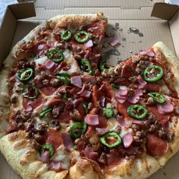 Meat lovers with jalapeños