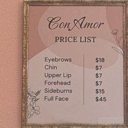 Con Amor Eyebrow Threading - She has great prices ! And she's so nice please support so she can stay in town I love that she takes walk ins