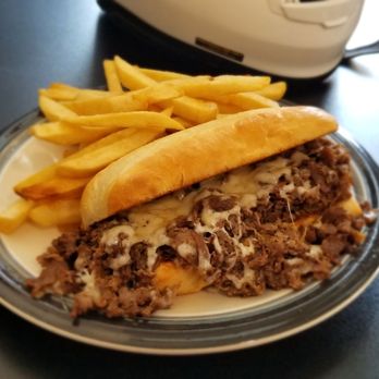 Side Track Restaurant - Philly steak and cheese - eaten by Foodnando - American Near Me - Caliente, Nevada Side Track Restaurant - Philly steak and cheese - eaten by Foodnando - American Near Me - Caliente, Nevada