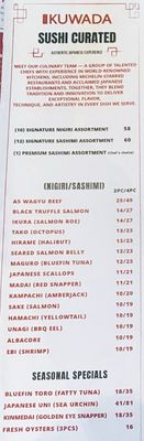 Menu photo 1 KUWADA Rancho Cucamonga, CA