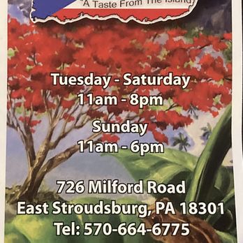El Borinquen - Menu cover - Puerto Rican Near Me - East Stroudsburg, Pennsylvania