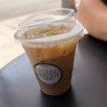 Ground Hideout Coffee - Pistachio latte - Coffee & Tea Near Me - Long Beach, California
