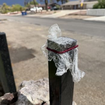 Toddler Safety Systems Nevada - Posts not capped that I had to cover until I could order caps - Fences & Gates Near Me - Boulder City, Nevada Toddler Safety Systems Nevada - Posts not capped that I had to cover until I could order caps - Fences & Gates Near Me - Boulder City, Nevada
