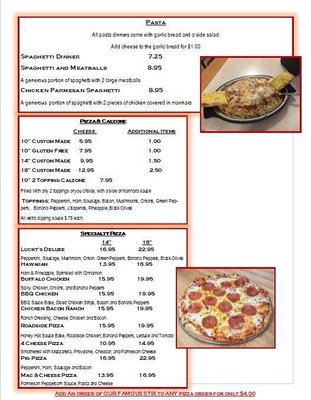 Menu photo 6 Luckys Pizza & Subs Albany, OH Menu photo 6 Luckys Pizza & Subs Albany, OH
