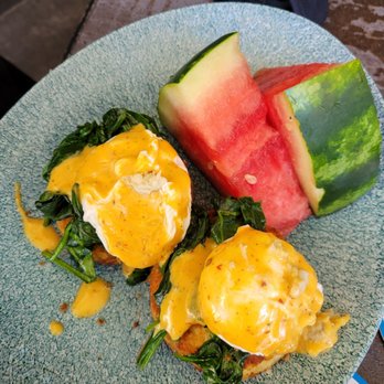 Lamplight Lounge - Crab and Potato Eggs Benedict - New American Near Me - Anaheim, California