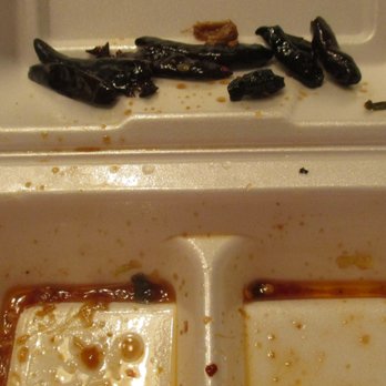 Panda Express - too much grease!  & who can eat 9 chili peppers? & hairy spring onion caps? - Chinese Near Me - Lakeland, Florida