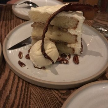 Yardbird - Bacon Butterscotch Cake, with candied bacon, and ice cream. - Southern Near Me - Las Vegas, Nevada Yardbird - Bacon Butterscotch Cake, with candied bacon, and ice cream. - Southern Near Me - Las Vegas, Nevada