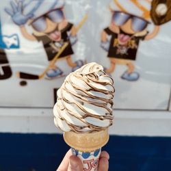 Kool Cones - Medium sized Coffee & Cream flavored soft serve.